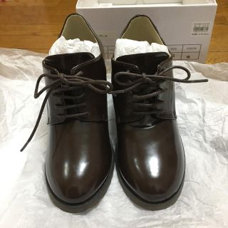 ページボーイ(PAGEBOY)の新品！レースアップヒールシューズ(ブラウン)(ローファー/革靴)