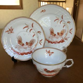 リチャードジノリ(Richard Ginori)の【美品】リチャードジノリ★レッドコック★トリオ(食器)