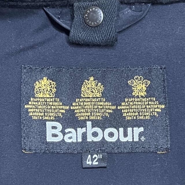 美品 防水Barbour バブアー  ウール　ステンカラー　コート　42サイズ