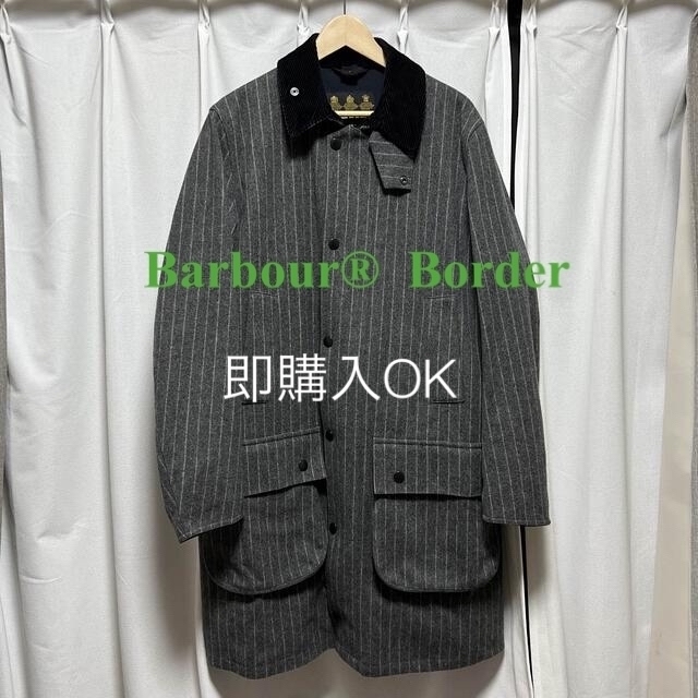 美品 防水Barbour バブアー  ウール　ステンカラー　コート　42サイズ