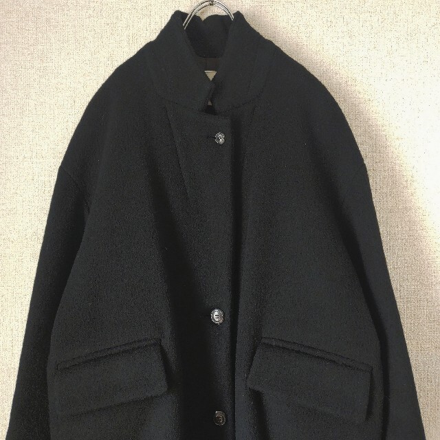 ENFOLD(エンフォルド)のCLANE クラネ チェスターコート 黒 コクーンコート レディースのジャケット/アウター(チェスターコート)の商品写真