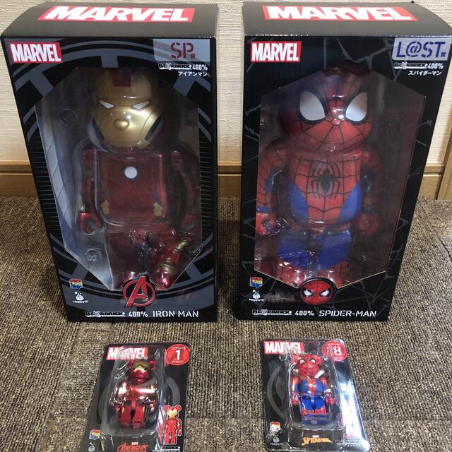 MARVEL Happyくじ BE@RBRICK SP賞 ラストワン賞セット | happyhead.in