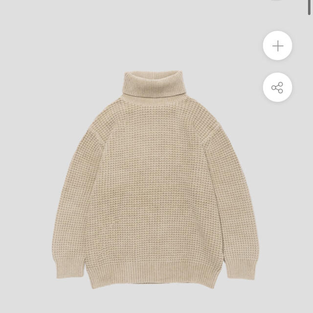 ニット/セーターTURTLE NECK WAFFLE KNIT