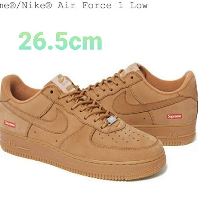 Supreme Nike Air Force 1 Low wheat 26.5