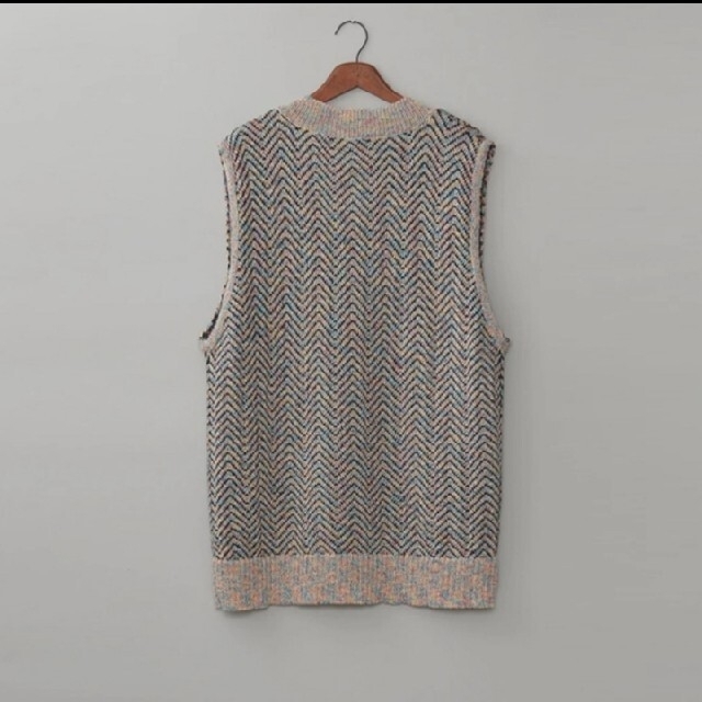 masu candy long knit vest