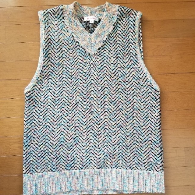 masu candy long knit vest