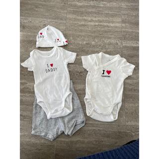 エイチアンドエム(H&M)の新生児Baby服2着set(ロンパース)
