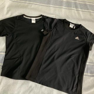 アディダス(adidas)のスポーツウェア adidas 半袖 2枚セット ブラック(Tシャツ(半袖/袖なし))