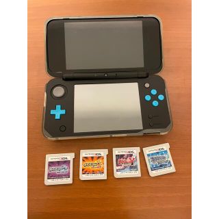 2DS LL ブラック×ターコイズ　ポケモンカセット　箱なし