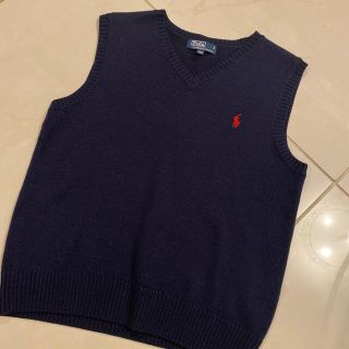 ラルフローレン(Ralph Lauren)のラルフローレン　ネイビー150ベスト(ニット)