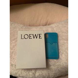 ロエベ(LOEWE)のロエベ LOEWE iPhoneX/XS iPhoneケース ピーコックブルー(iPhoneケース)