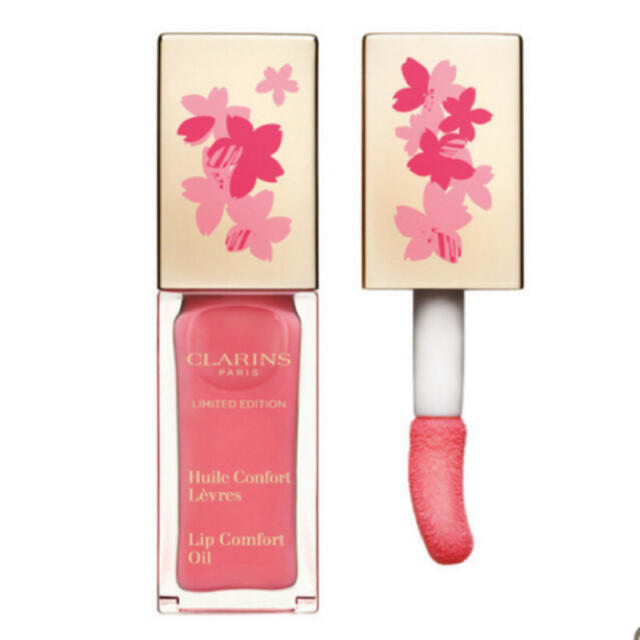 CLARINS(クラランス)のクラランス　コンフォートリップオイル　14 サクラ コスメ/美容のベースメイク/化粧品(リップグロス)の商品写真