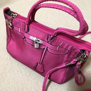 ピンクミニBAG(ハンドバッグ)