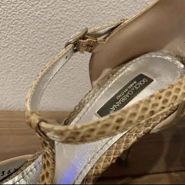 フラワーB ブルーグレイ 【極美品】DOLCE\u0026GABBANA ハートの