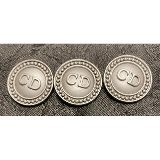 クリスチャンディオール(Christian Dior)のゆり様専用　ディオール　ロゴボタン3個　直径2.5cm(各種パーツ)