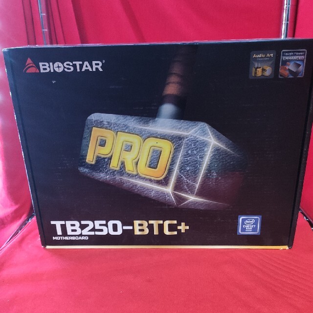 【未使用品】BIOSTAR TB250-BTC+ スマホ/家電/カメラのPC/タブレット(PCパーツ)の商品写真