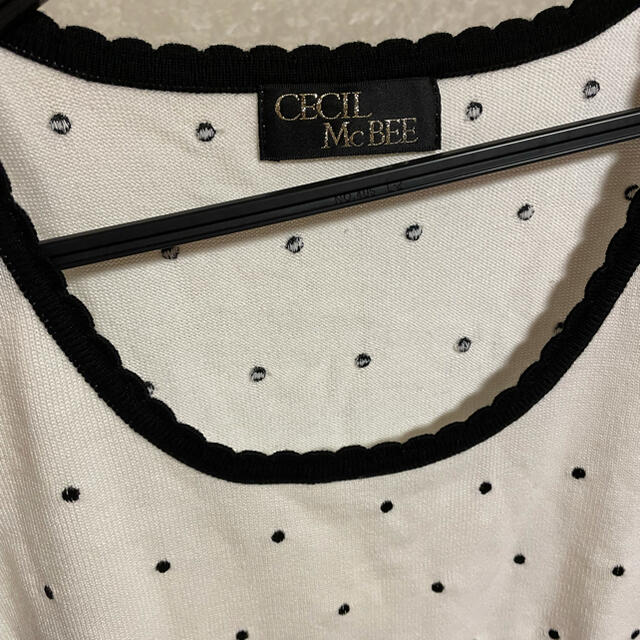 CECIL McBEE(セシルマクビー)の半袖　ニット　 レディースのトップス(ニット/セーター)の商品写真