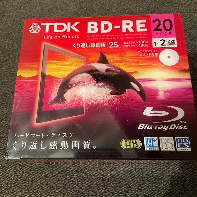 TDK(ティーディーケイ)のTDK 録画用ブルーレイディスク BD-RE 25GB 1-2倍速 インクジェッ スマホ/家電/カメラのPC/タブレット(その他)の商品写真