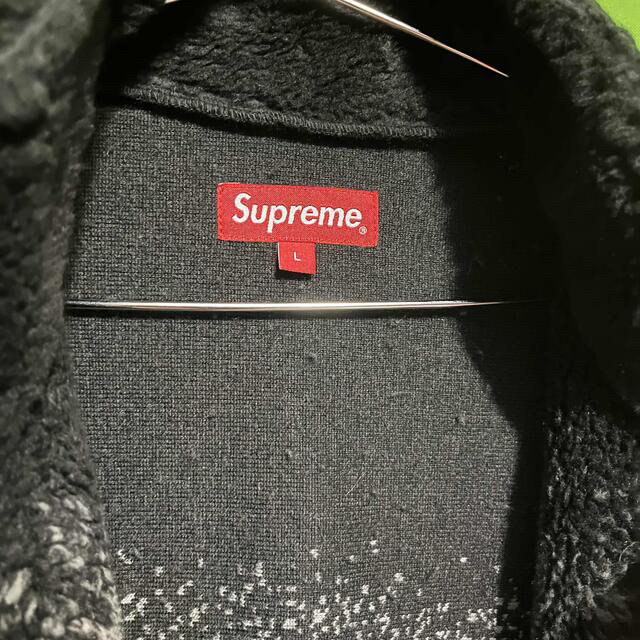 Supreme - Supreme Wolf Fleece Jacket ウルフ フリース 黒 Lの Supreme - Supreme Wolf Fleece Jacket ウルフ フリース 黒 Lの