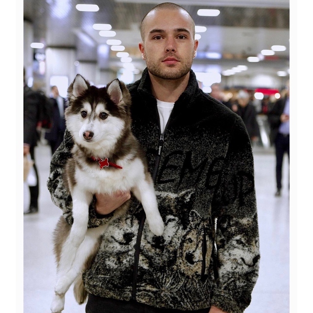 Supreme - Supreme Wolf Fleece Jacket ウルフ フリース 黒 Lの Supreme - Supreme Wolf Fleece Jacket ウルフ フリース 黒 Lの