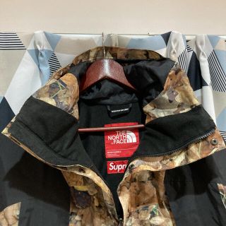 ノースフェイス supreme コラボマウンテンジャケット 枯葉 落ち葉