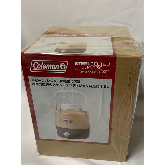 【新品未使用】Coleman スチールベルトジャグ 1.3ガロン バターナッツ