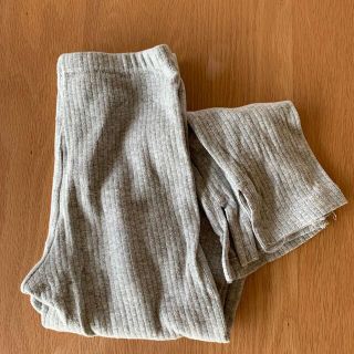 ユニクロ(UNIQLO)のUNIQLO リブレギンス（120 グレー）(パンツ/スパッツ)