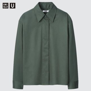 ユニクロ(UNIQLO)のコットンサテンシャツ ユニクロ(シャツ)