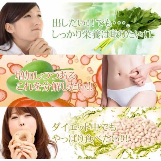 明日葉 アフリカマンゴノキ 白いんげん豆エキス  ダイエット サプリメント コスメ/美容のダイエット(ダイエット食品)の商品写真