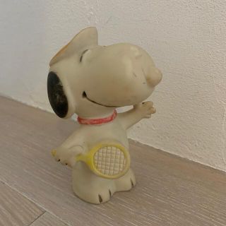 スヌーピー(SNOOPY)のsnoopy ☆ テニス　スヌーピー　ラバー　☆アンティーク(キャラクターグッズ)