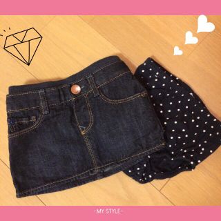 ベビーギャップ(babyGAP)の70㎝ギャップのデニムスカート(スカート)