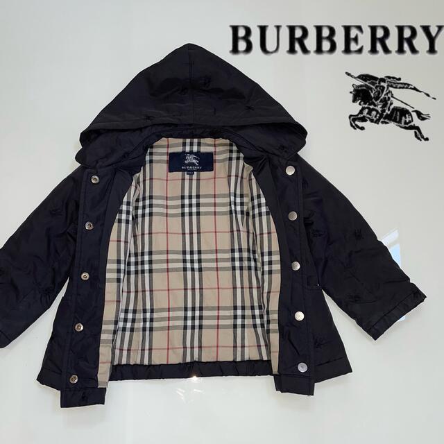 BURBERRY(バーバリー)のBURBERRY  バーバリー  中綿入り　ホースマーク総柄アウター キッズ/ベビー/マタニティのキッズ服女の子用(90cm~)(ジャケット/上着)の商品写真