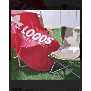 ロゴス(LOGOS)の【新品未使用】LOGOS　大判ブランケット　赤　ロゴス(毛布)