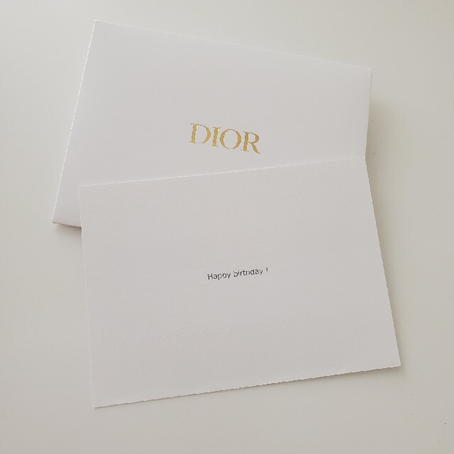 Christian Dior(クリスチャンディオール)のディオール　お誕生日メッセージカード ハンドメイドの文具/ステーショナリー(カード/レター/ラッピング)の商品写真