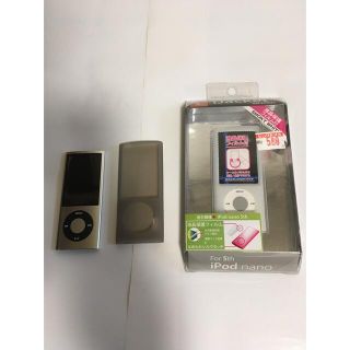 アイポッド(iPod)のiPod nano 第5世代16GBとケース(ポータブルプレーヤー)