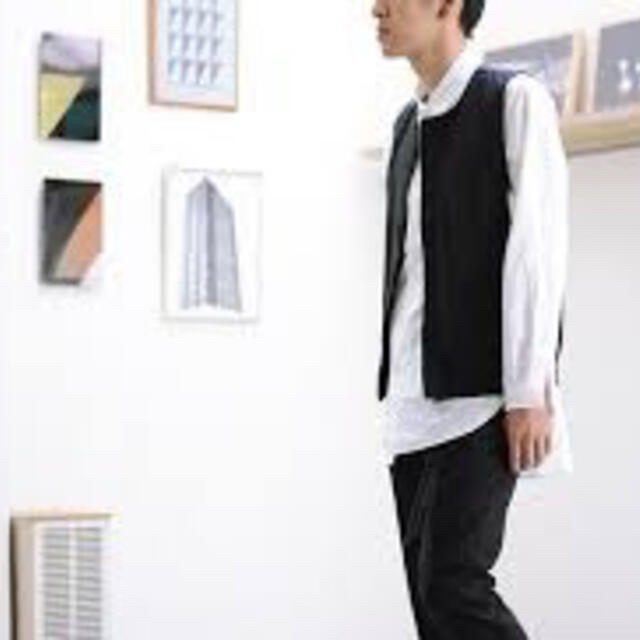 STUDIOUS(ステュディオス)のName. wool herringbone gilet サイズ2 新品同様 メンズのトップス(ベスト)の商品写真