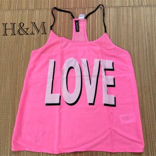 エイチアンドエイチ(H&H)のH&M★ LOVEロゴ　トップス(キャミソール)