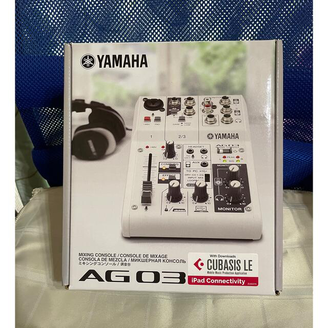 ヤマハ(ヤマハ)のYAMAHA AG03 オーディオミキサー 楽器のレコーディング/PA機器(ミキサー)の商品写真