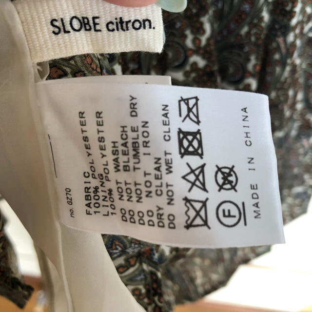 SLOBE IENA(スローブイエナ)のSLOBE citron. ペイズリープリーツスカート レディースのスカート(ロングスカート)の商品写真