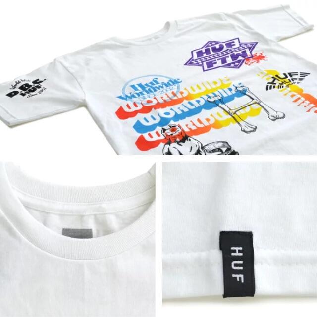HUF Tシャツ TEST PRINT S/S TEE 半袖 ホワイト M