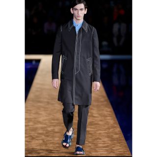 PRADA - prada 15ss ステッチ スラックス 46 ダークブラウンの通販 by ...