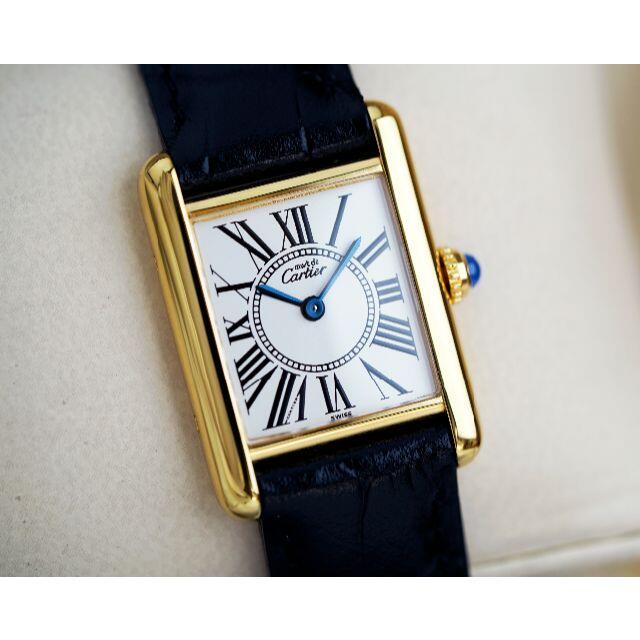 美品 カルティエ マスト ヴァンドーム オパラン ローマン SM Cartier