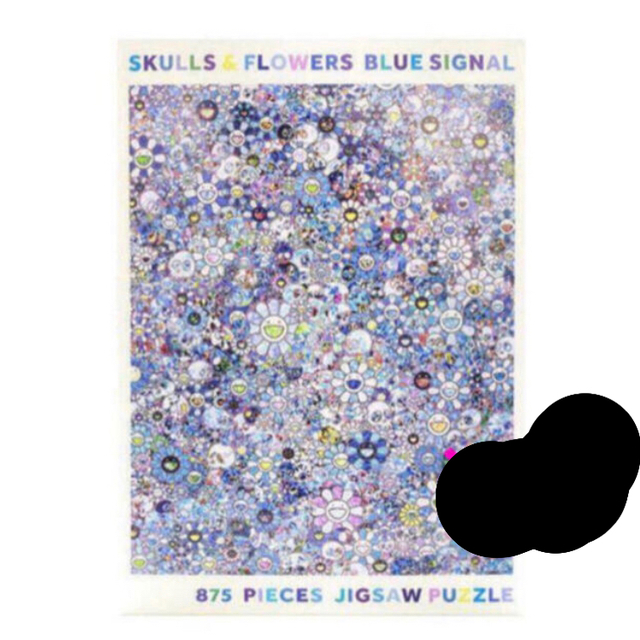 25％OFF 村上隆 パズル SKULLS FLOWERS BLUE SIGNAL eurocursions.com