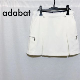 アダバット(adabat)のadabat アダバット ミニスカート ホワイト レディース ゴルフウェア(ウエア)