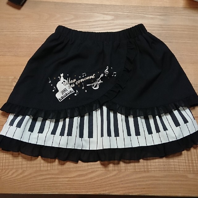 アクシーズファムキッズ ピアノ柄 スカート - スカート