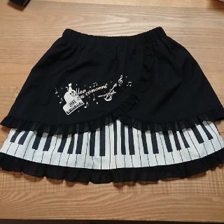 アクシーズファム(axes femme)のaxesピアノ柄🎹スカート120(スカート)