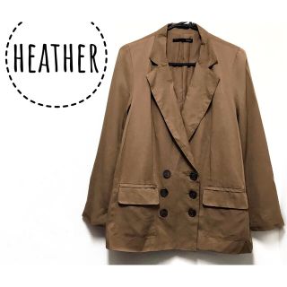 ヘザー(heather)のHeather【美品】長袖 チェスター ジャケット アウター(テーラードジャケット)