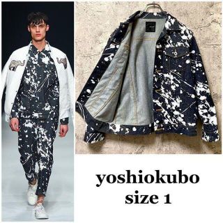 ヨシオクボ(yoshio kubo)の【極美品】ヨシオクボ スキャッター スプラッシュ デニムジャケット 16AW(Gジャン/デニムジャケット)