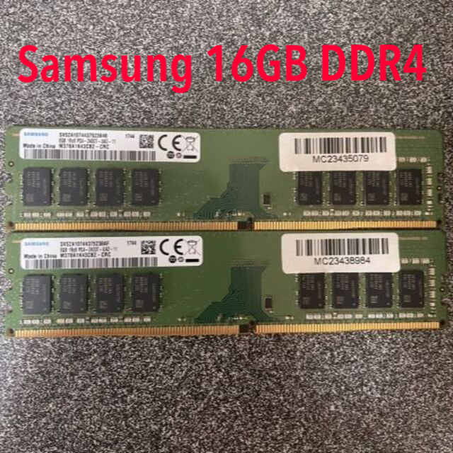 SAMSUNG(サムスン)のSamsung 16GB DDR4-2400 M378A1K43CB2-CRC スマホ/家電/カメラのPC/タブレット(PCパーツ)の商品写真