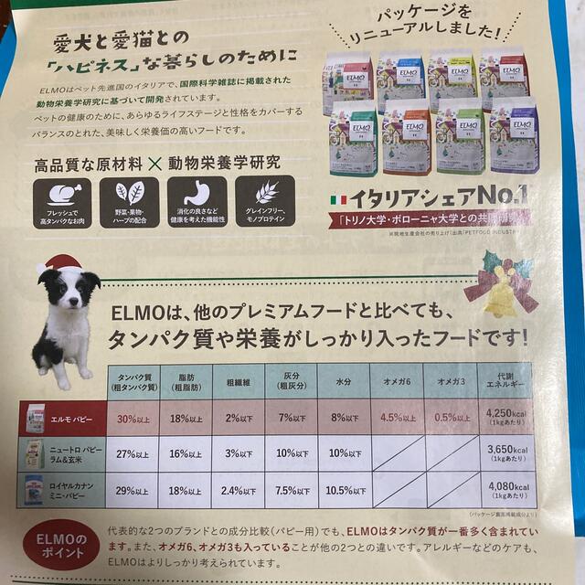 ELMO エルモドッグフード 成犬用 3kg その他のペット用品(ペットフード)の商品写真